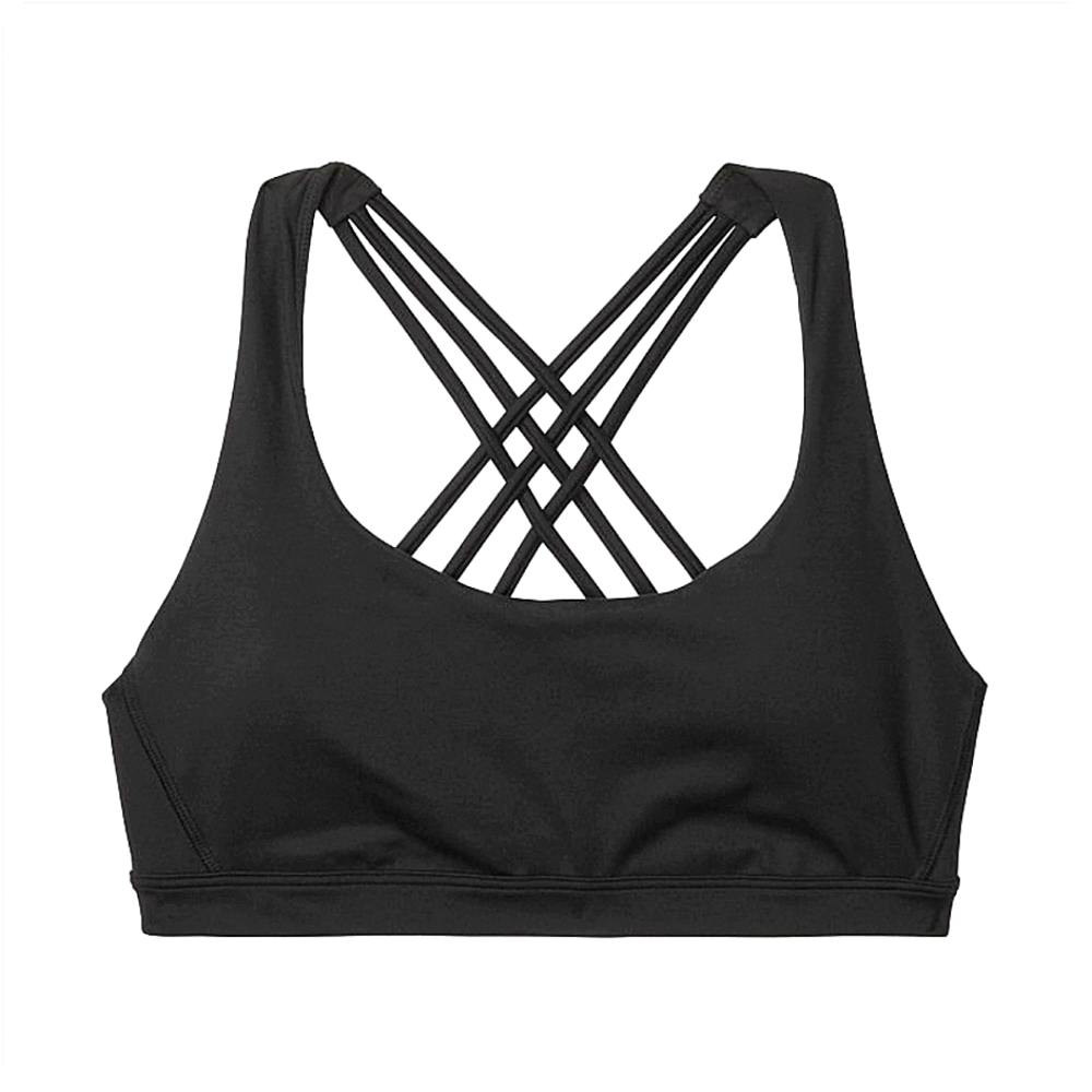🔴SOLD🔴Victoria's Secret Strappy Back Sports Bra Black NEW Medium